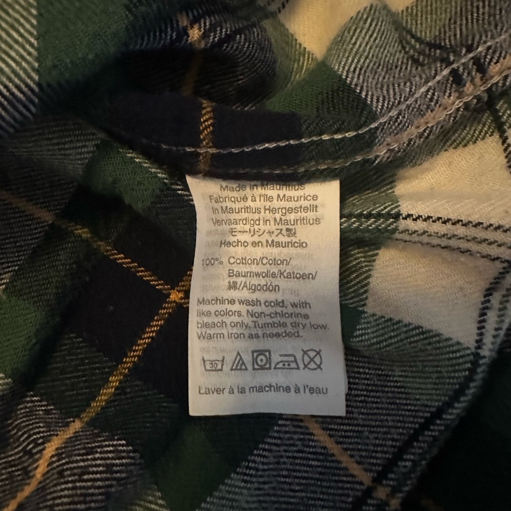 J. Crew Green and White Casual Button Down Shirt - Picture 4 of 4